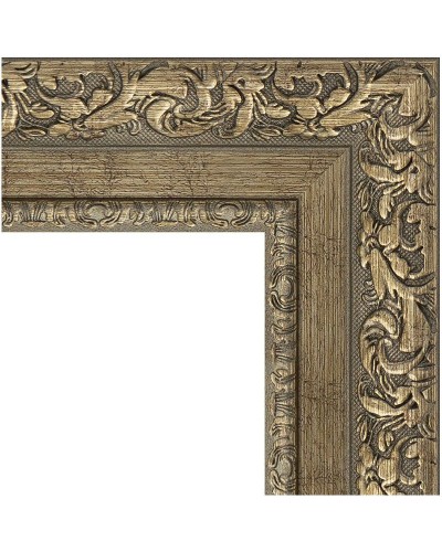 Зеркало Evoform Exclusive 105х75 BY 3463 с фацетом в багетной раме - Виньетка античная латунь 85 мм