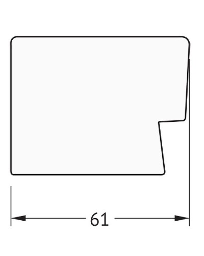 Зеркало Evoform Definite 84х64 BY 3172 в багетной раме - Алюминий 61 мм