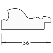 Зеркало Evoform Definite 84х64 BY 3169 в багетной раме - Виньетка состаренная бронза 56 мм