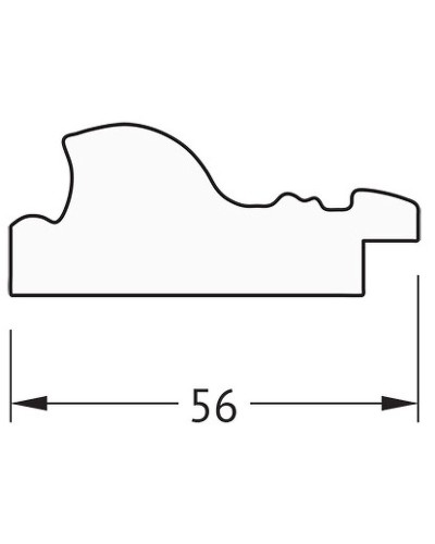 Зеркало Evoform Definite 84х64 BY 3169 в багетной раме - Виньетка состаренная бронза 56 мм
