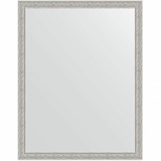 Зеркало Evoform Definite 91х71 BY 3262 в багетной раме - Волна алюминий 46 мм