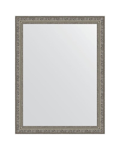 Зеркало Evoform Definite 84х64 BY 3168 в багетной раме - Виньетка состаренное серебро 56 мм