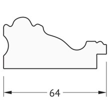 Зеркало Evoform Definite 85х65 BY 3173 в багетной раме - Версаль кракелюр 64 мм