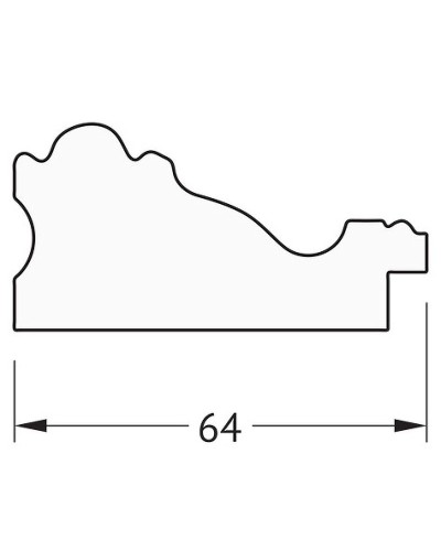 Зеркало Evoform Definite 85х65 BY 3173 в багетной раме - Версаль кракелюр 64 мм