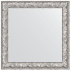 Зеркало Evoform Definite 80х80 BY 3249 в багетной раме - Волна хром 90 мм