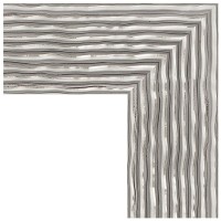 Зеркало Evoform Definite 80х80 BY 3249 в багетной раме - Волна хром 90 мм