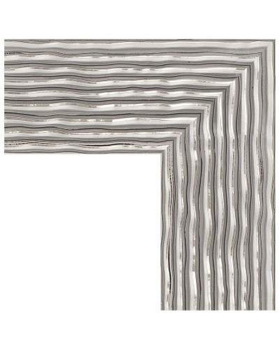 Зеркало Evoform Definite 80х80 BY 3249 в багетной раме - Волна хром 90 мм