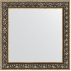 Зеркало Evoform Definite 83х83 BY 3256 в багетной раме - Вензель серебряный 101 мм