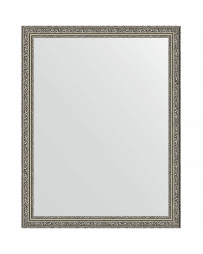 Зеркало Evoform Definite 94х74 BY 3264 в багетной раме - Виньетка состаренное серебро 56 мм