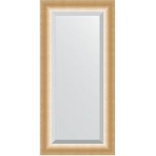 Зеркало Evoform Exclusive 116х56 BY 1151 с фацетом в багетной раме - Травленое золото 87 мм