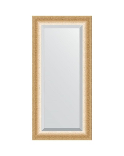 Зеркало Evoform Exclusive 116х56 BY 1151 с фацетом в багетной раме - Травленое золото 87 мм