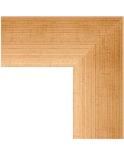 Зеркало Evoform Exclusive 116х56 BY 1151 с фацетом в багетной раме - Травленое золото 87 мм