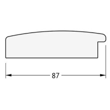 Зеркало Evoform Exclusive 116х56 BY 1151 с фацетом в багетной раме - Травленое золото 87 мм