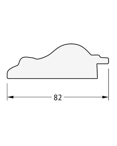 Зеркало Evoform Exclusive 115х55 BY 1242 с фацетом в багетной раме - Старый гипс 82 мм
