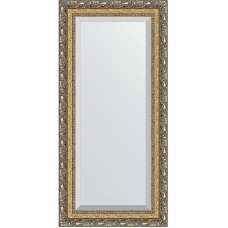Зеркало Evoform Exclusive 115х55 BY 1250 с фацетом в багетной раме - Виньетка бронзовая 85 мм
