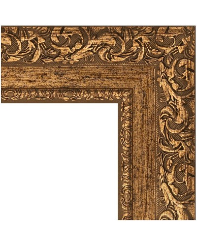 Зеркало Evoform Exclusive 115х55 BY 1250 с фацетом в багетной раме - Виньетка бронзовая 85 мм