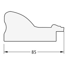 Зеркало Evoform Exclusive 115х55 BY 1250 с фацетом в багетной раме - Виньетка бронзовая 85 мм