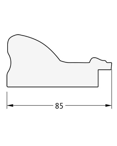Зеркало Evoform Exclusive 115х55 BY 1250 с фацетом в багетной раме - Виньетка бронзовая 85 мм