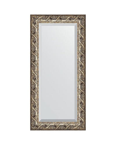 Зеркало Evoform Exclusive 116х56 BY 1249 с фацетом в багетной раме - Фреска 84 мм