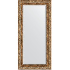 Зеркало Evoform Exclusive 115х55 BY 3488 с фацетом в багетной раме - Виньетка античная бронза 85 мм