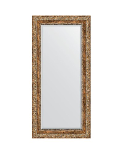 Зеркало Evoform Exclusive 115х55 BY 3488 с фацетом в багетной раме - Виньетка античная бронза 85 мм