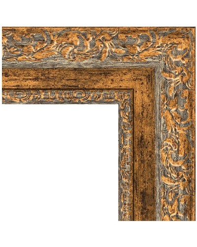 Зеркало Evoform Exclusive 115х55 BY 3488 с фацетом в багетной раме - Виньетка античная бронза 85 мм