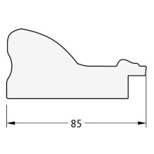 Зеркало Evoform Exclusive 115х55 BY 3488 с фацетом в багетной раме - Виньетка античная бронза 85 мм
