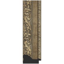 Зеркало Evoform Exclusive 115х55 BY 3489 с фацетом в багетной раме - Виньетка античная латунь 85 мм