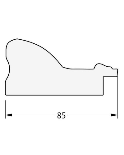 Зеркало Evoform Exclusive 115х55 BY 3489 с фацетом в багетной раме - Виньетка античная латунь 85 мм