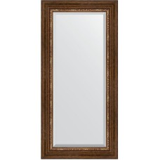 Зеркало Evoform Exclusive 116х56 BY 3491 с фацетом в багетной раме - Римская бронза 88 мм