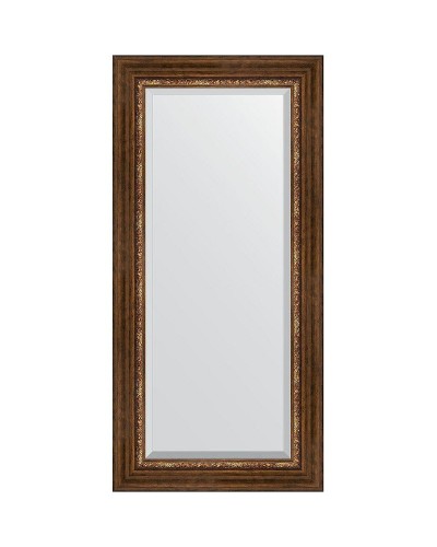 Зеркало Evoform Exclusive 116х56 BY 3491 с фацетом в багетной раме - Римская бронза 88 мм