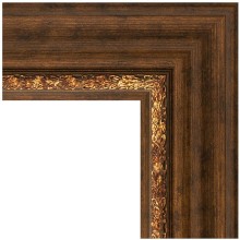 Зеркало Evoform Exclusive 116х56 BY 3491 с фацетом в багетной раме - Римская бронза 88 мм