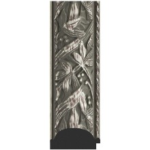 Зеркало Evoform Exclusive 119х59 BY 3494 с фацетом в багетной раме - Византия серебро 99 мм