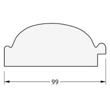 Зеркало Evoform Exclusive 119х59 BY 3495 с фацетом в багетной раме - Византия бронза 99 мм