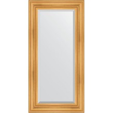 Зеркало Evoform Exclusive 119х59 BY 3496 с фацетом в багетной раме - Травленое золото 99 мм