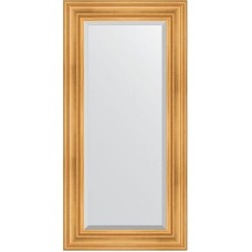 Зеркало Evoform Exclusive 119х59 BY 3496 с фацетом в багетной раме - Травленое золото 99 мм