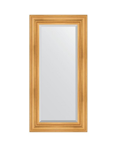 Зеркало Evoform Exclusive 119х59 BY 3496 с фацетом в багетной раме - Травленое золото 99 мм