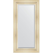 Зеркало Evoform Exclusive 119х59 BY 3497 с фацетом в багетной раме - Травленое серебро 99 мм