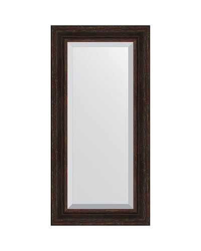 Зеркало Evoform Exclusive 119х59 BY 3499 с фацетом в багетной раме - Темный прованс 99 мм
