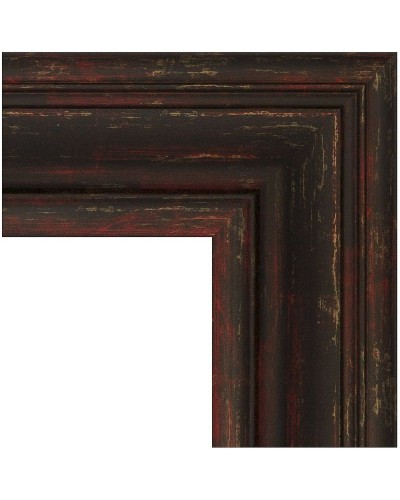 Зеркало Evoform Exclusive 119х59 BY 3499 с фацетом в багетной раме - Темный прованс 99 мм