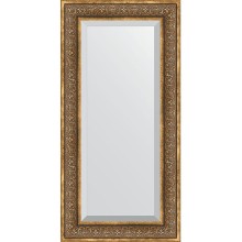 Зеркало Evoform Exclusive 119х59 BY 3500 с фацетом в багетной раме - Вензель бронзовый 101 мм