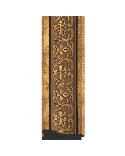 Зеркало Evoform Exclusive 119х59 BY 3500 с фацетом в багетной раме - Вензель бронзовый 101 мм