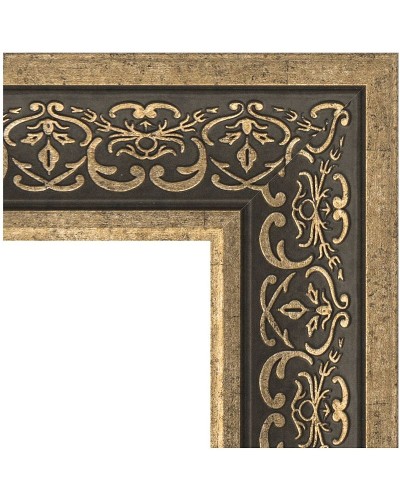 Зеркало Evoform Exclusive 119х59 BY 3501 с фацетом в багетной раме - Вензель серебряный 101 мм