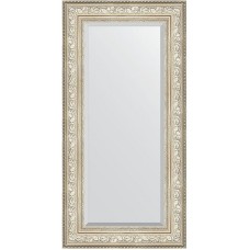 Зеркало Evoform Exclusive 120х60 BY 3504 с фацетом в багетной раме - Виньетка серебро 109 мм