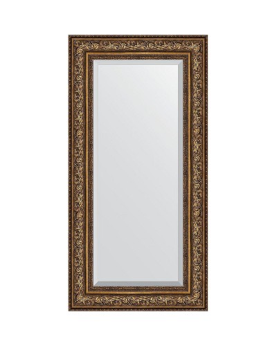 Зеркало Evoform Exclusive 120х60 BY 3505 с фацетом в багетной раме - Виньетка состаренная бронза 109 мм