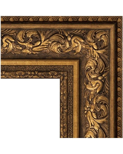 Зеркало Evoform Exclusive 120х60 BY 3505 с фацетом в багетной раме - Виньетка состаренная бронза 109 мм