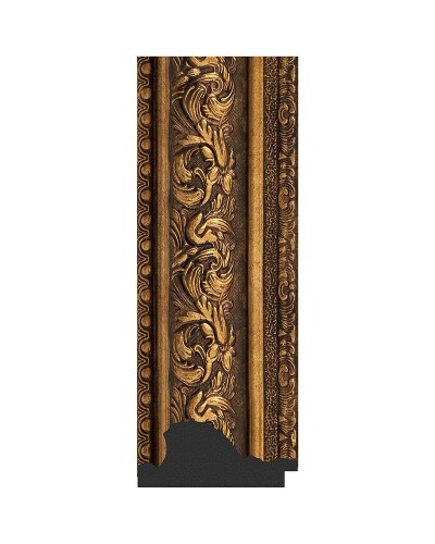 Зеркало Evoform Exclusive 120х60 BY 3505 с фацетом в багетной раме - Виньетка состаренная бронза 109 мм