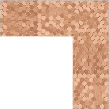 Зеркало Evoform Definite 76х56 BY 3050 в багетной раме - Соты медь 70 мм