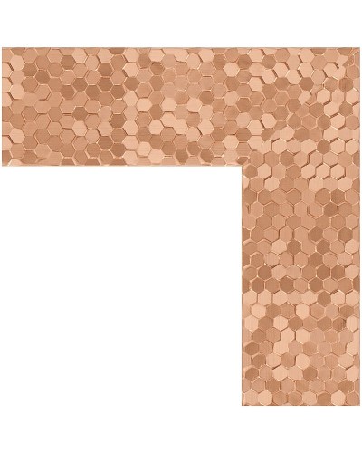 Зеркало Evoform Definite 76х56 BY 3050 в багетной раме - Соты медь 70 мм