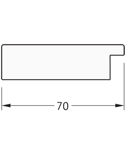 Зеркало Evoform Definite 76х56 BY 3050 в багетной раме - Соты медь 70 мм